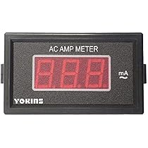 YOKINS Digital Display Milli Ammeter 100mA - Powered by 9V AC/DC